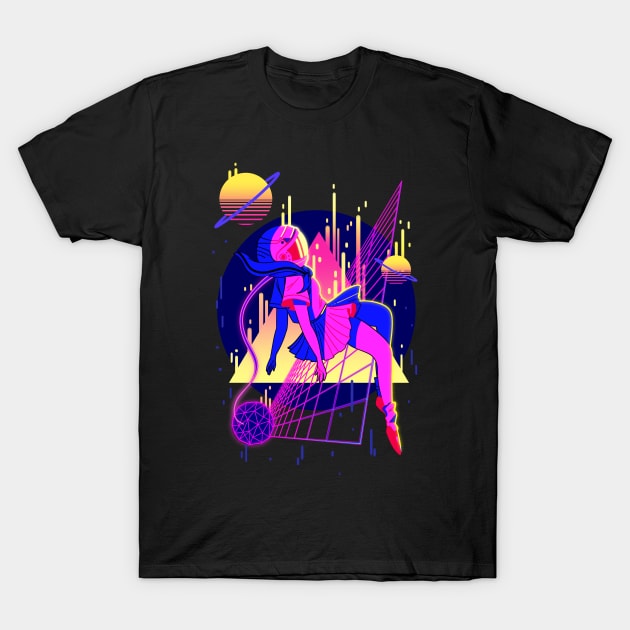 Outrun Vaporwave T-Shirt by AmethyGalaxy